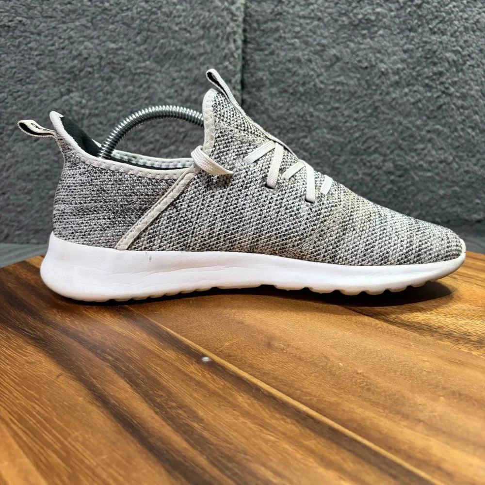 Adidas Cloudfoam Pure Womens Grey White Knit Running Shoes DB0695 Size 8 - Picture 8 of 12